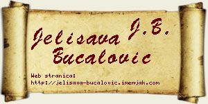 Jelisava Bucalović vizit kartica